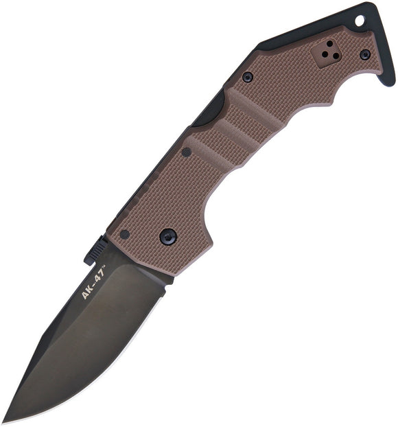 Cold Steel AK-47 Dark Earth Brown Lockback Folding Knife 58mvf