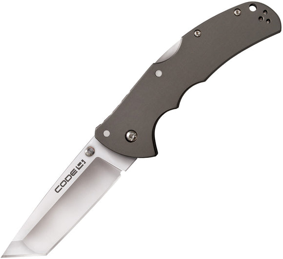 Cold Steel Code 4 Lockback Tanto Stainless S35VN Grey Folding Knife 58PT