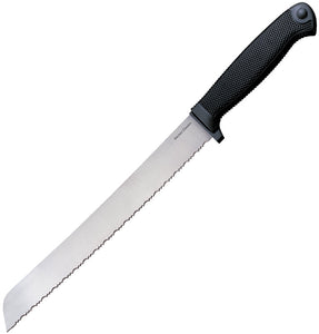 Cold Steel Serrated Stainless Fixed Blade Black Zytel Handle Bread Knife 59KBRZ