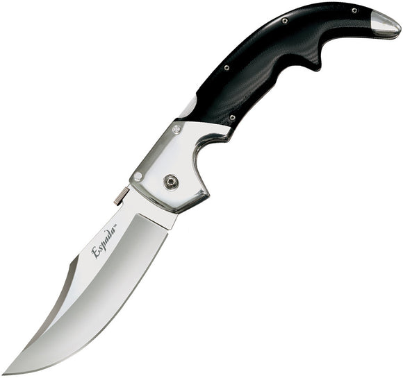 Cold Steel Large Espada Lockback Black G10 S35VN Satin Folding Knife 62MB