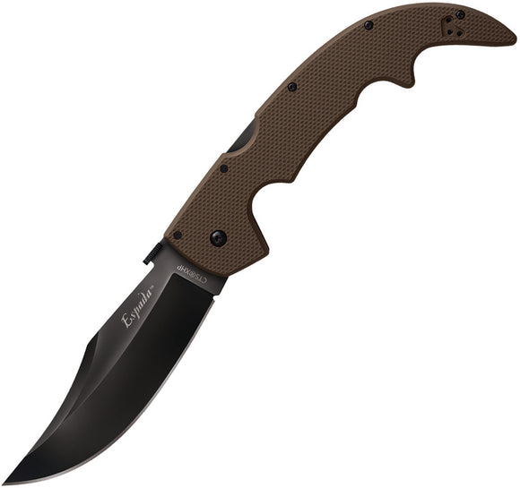 Cold Steel Large Espada Lockback Folding Blade Dark Earth Handle Knife 62NGLVF