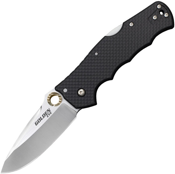 Cold Steel Golden Eye Elite Lockback Folding Blade Black Handle Knife 62QCFS