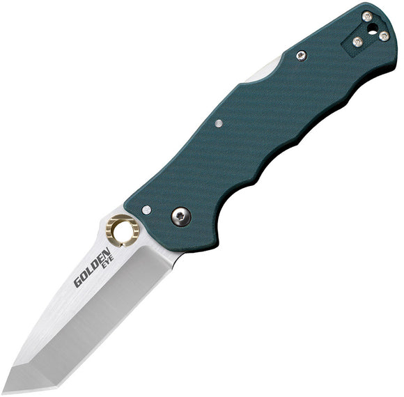 Cold Steel Golden Eye Lockback Tanto Green Folding Knife 62QFGT