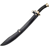 Cold Steel Willow Leaf Sword Black Wrapped 1055HC Steel Sword w/ Scabbard 88BBB