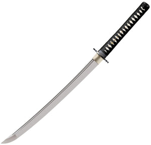 Cold Steel Wakizashi Katana White Rayskin 1060HC Steel Sword w/ Scabbard 88BWWK