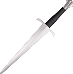 Cold Steel Italian Fixed Carbon Steel Blade Black Leather Handle Dagger 88ITD