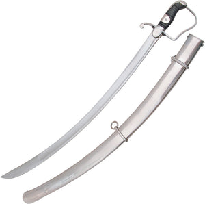 Cold Steel 1796 Light Cavalry Sabre Black Smooth Carbon Steel Sword w/ Scabbard 88SS