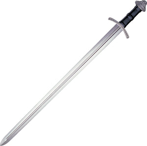 Cold Steel Fixed Sharpen Blade w/ Fuller Black Leather Handle Viking Sword 88VS