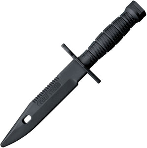 Cold Steel Black Training Knife M9 Rubber Grooved Handle 92RBNTZ