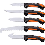 Cold Steel Click N Cut Field Kit Black & Orange Stainless Knife Set CCFLDKIT