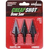 Cold Steel Cheap Shot Bone Saw Broadheads 3 Pack CSBH7P