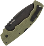 Cold Steel 5-Max Lockback OD Green G10 Folding CPM-S35VN Pocket Knife FL50MAX