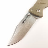 Cold Steel Verdict Pocket Knife Lockback FDE Folding 4116 Stainless FLC3CPSSFDE