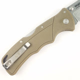 Cold Steel Verdict Pocket Knife Lockback FDE Folding 4116 Stainless FLC3CPSSFDE