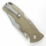 Cold Steel Verdict Pocket Knife Lockback FDE Folding 4116 Stainless FLC3CPSSFDE