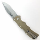 Cold Steel Verdict Pocket Knife Lockback FDE Folding 4116 Stainless FLC3CPSSFDE