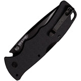 Cold Steel Verdict Lockback Black G10 Folding AUS10A Spear Point Knife FLC3SP10A