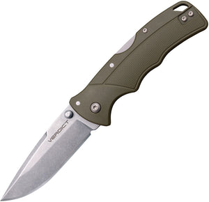 Cold Steel Verdict Lockback OD Green Folding Knife 3spssodg