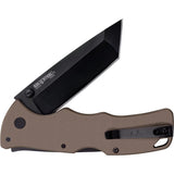 Cold Steel Verdict Lockback FDE G10 Folding AUS-10A Tanto Knife FLC3T10AFDE