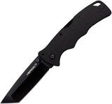 Cold Steel Verdict Lockback Black G10 Folding AUS10A Tanto Pocket Knife FLC3T10A