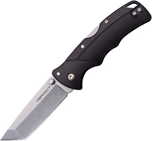 Cold Steel Verdict Lockback Black GFN Folding Stainless Tanto Pocket Knife C3TSS