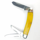 Cold Steel Gentleman's Stockman Pocket Knife Yellow Bone Folding 8Cr13 FLGSTKMY