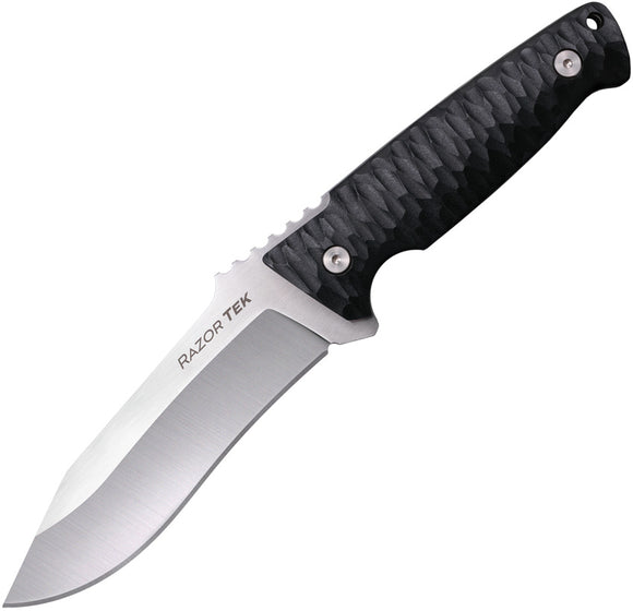 Cold Steel Razor Tek 9'' Black GFN 4116 Stainless Steel Fixed Blade Knife FX5RZR