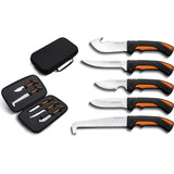 Cold Steel Hunting Kit Black & Orange TPR Stainless Steel Fixed Blade Knife Set FXFLDKIT