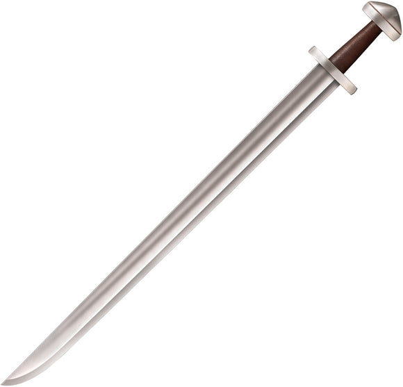 Cold Steel Single Edge Viking Sword Brown Wood Stainless Steel Sword SW1EDGVK