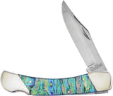 Frost Bear Claw Lockback Abalone Cherokee Stone Works Folding Knife