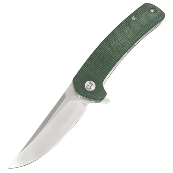 Coeburn Tool Clinch Linerlock Green Micarta Folding M390 Folding Knife (Limited Edition)