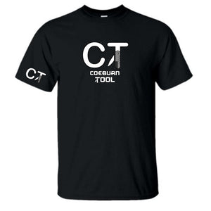 Coeburn Tool Full Logo Black Short Sleeve T-Shirt w/ CT Logo Sleeve L