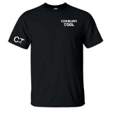 Coeburn Tool Small Word Logo Black Short Sleeve T-Shirt w/ CT Logo Sleeve 2XL