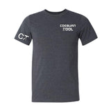 Coeburn Tool Small Word Logo Dark Heather Gray Short Sleeve T-Shirt w/ CT Logo Sleeve XL