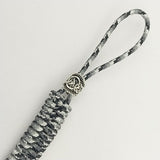 Coeburn Tool Black & White Checkered Fishtail Knot Paracord Lanyard w/ Viking Bead CT1039