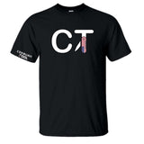 Coeburn Tool CT American Flag LG Logo Black Short Sleeve T-Shirt w/ Solid Coeburn Sleeve 2XL