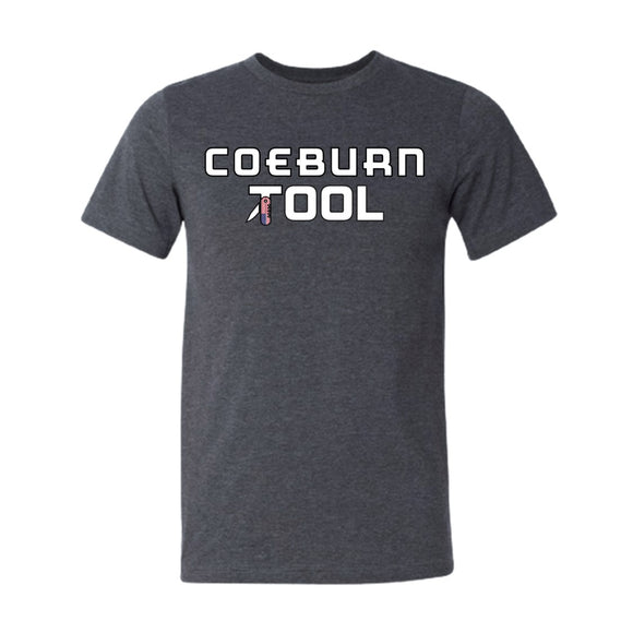 Coeburn Tool American Flag LG Logo Dark Heather Gray Short Sleeve T-Shirt 2XL