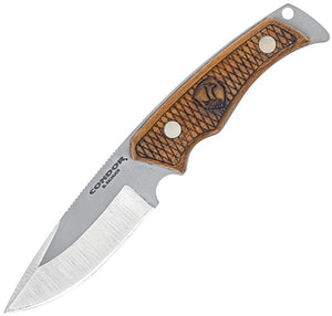 Condor Okavango Fixed Blade Hunting Knife Walnut Wood 440C Stainless 118354C