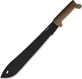 Condor Bolo Tan Polypropylene 1075HC Fixed Blade Machete w/ Belt Sheath 1830154HC