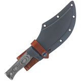 Condor Gryphus Bowie Fixed Blade Knife Black Micarta 1075HC w/ Sheath 2015675HC