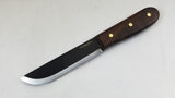 Condor Tool Knife LG Bushcraft Walnut Handle Basic Fixed Blade Knife with Leather Sheath 2365HC