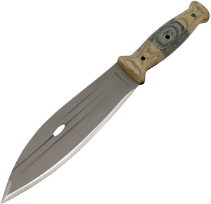 Condor Primitive Bush Carbon Steel Fixed Blade Linen Micarta Handle Knife 2428HC
