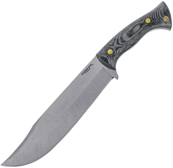 Condor Plan A Black & White Micarta 1075HC Fixed Blade Knife w/ Kydex Sheath 2823898HC