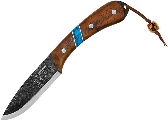 Condor Blue River Small Hunting Fixed Blade Knife Walnut & Turquoise 282543HC