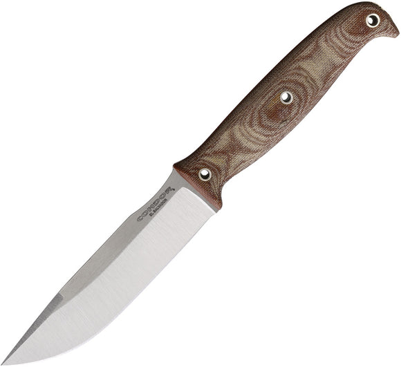 Condor Prius Smooth Brown Micarta 440C Stainless Fixed Blade Knife 2848464C
