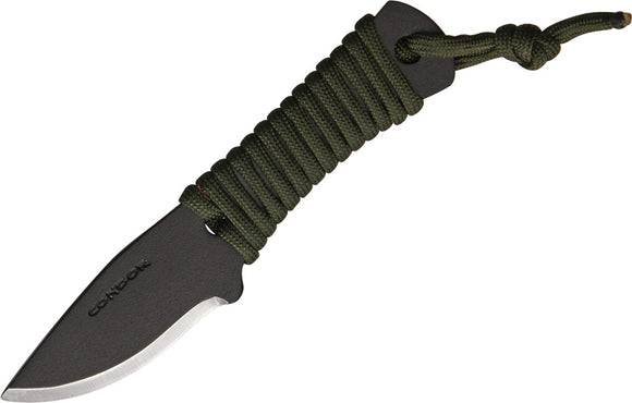 Condor Fidelis Fixed 1075 High Carbon Steel Blade OD Green Handle Knife 304HC