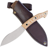 CONDOR Neonessmuk Fixed Blade Micarta Handle Knife + Leather Sheath 3912375