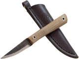 Condor Woods Wise Fixed 1075HC Steel Blade Walnut Handle Knife with Sheath 391423