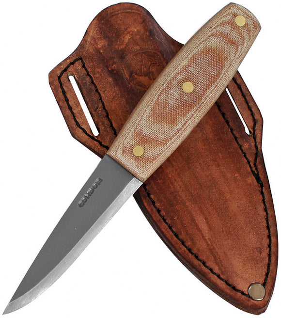 Condor Primitive Mountain Fixed 1075HC Steel Blade Knife w/ Belt Sheath 39184