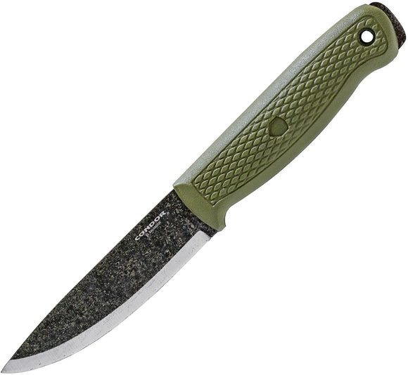 Condor Terrasaur Green Polypropylene 1095HC Steel Fixed Blade Knife 394341
